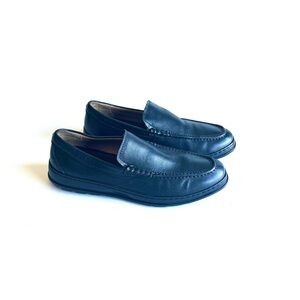 Cole Haan Men's Black Genuine Leather Rubber Outsole Loafers size 10.5